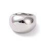 304 кольцо на палец с массивным куполом из нержавеющей стали для женщин