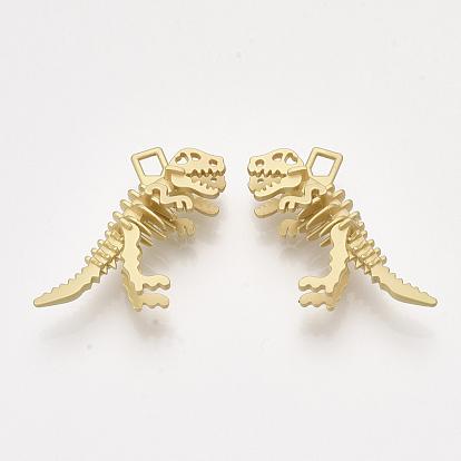 Colgantes de aleación de superficie lisa, 3d huesos de dinosaurio