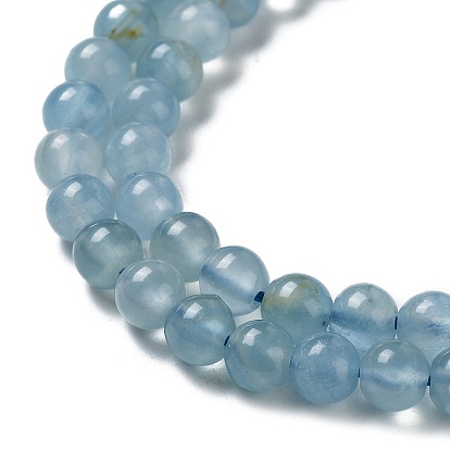 Natural Blue Calcite Beads Strands, Round