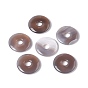 Gemstone Pendants, Donut/Pi Disc Charm