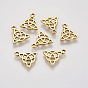 Tibetan Style Trinity Knot/Triquetra, Irish Alloy Pendants, Cadmium Free & Lead Free, 16.5x14.5x2mm, Hole: 2mm