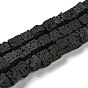 Natural Lava Rock Beads Strands, Cube