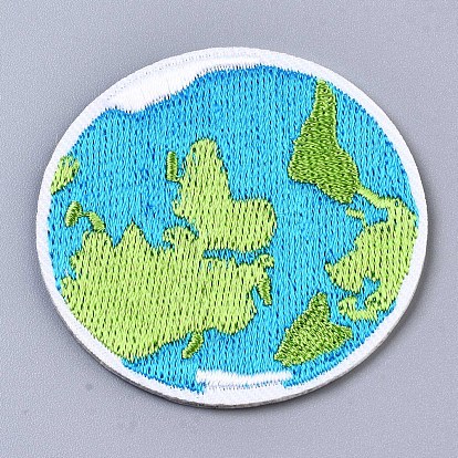 The Earth Appliques, Computerized Embroidery Cloth Iron on/Sew on Patches, Costume Accessories