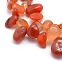 Natural Carnelian Beads Strands, Dyed & Heated, Nuggets