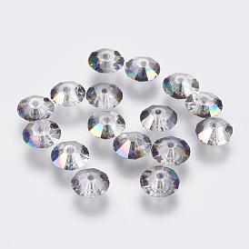 Imitations de perles de cristal autrichien, grade de aaa, facette, Toupie