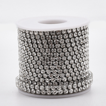 304 chaînes strass en acier inoxydable strass, avec bobine, strass chaînes de tasse