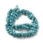 Synthetic Turquoise Dyed Beads Strands, Top Drilled, Teardrop