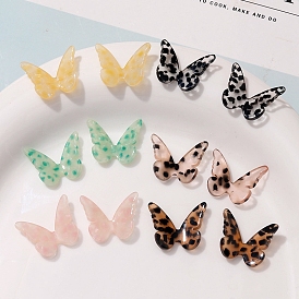 Cellulose Acetate(Resin) Cabochons, Butterfly