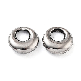 201 Stainless Steel Beads, Round Ring