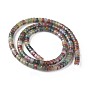 Natural Indian Agate Beads Strands, Heishi Beads, Flat Round/Disc