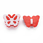 Boutons en plastique 1-trou, papillon