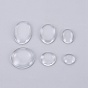 Transparent Glass Cabochons, Half Round/Dome and Oval