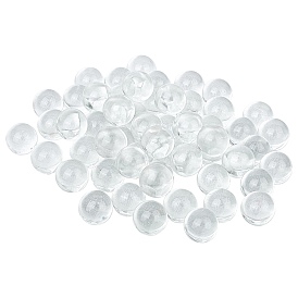 Transparent Glass Beads, No Hole/Undrilled, Round