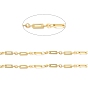 Rack Plating Brass Oval & Ring & Rectangle Link Chains, Unwelded, with Spool, Cadmium Free & Nickel Free & Lead Free