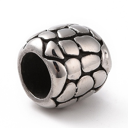 304 Stainless Steel Large Hole Beads, Column