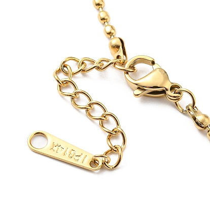 304 Stainless Steel Ball Chain Bracelet for Women
