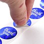 Thank you Stickers Roll, Self-Adhesive Paper Gift Tag Stickers, for Party, Decorative Presents, Flat Round