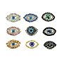 Evil Eye Handicraft Beading Appliques, Computerized Embroidery Sew on Patches, Ornament Accessories