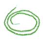 Mèches naturelles de perles de diopsidel, facette, ronde