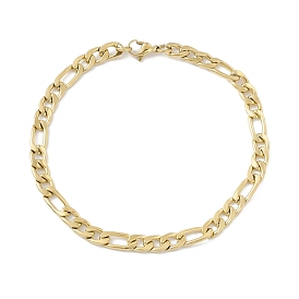 Placage sous vide 304 bracelet chaînes figaro en acier inoxydable pour hommes femmes