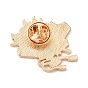 Булавки с эмалью лисы/веера/пипа, Значок из легкого золотого сплава для рюкзака