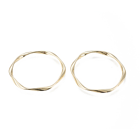 Alloy Linking Rings, for Jewelry Making, Twisted Ring