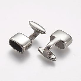 304 Stainless Steel Hook Clasps, For Leather Cord Bracelets Making