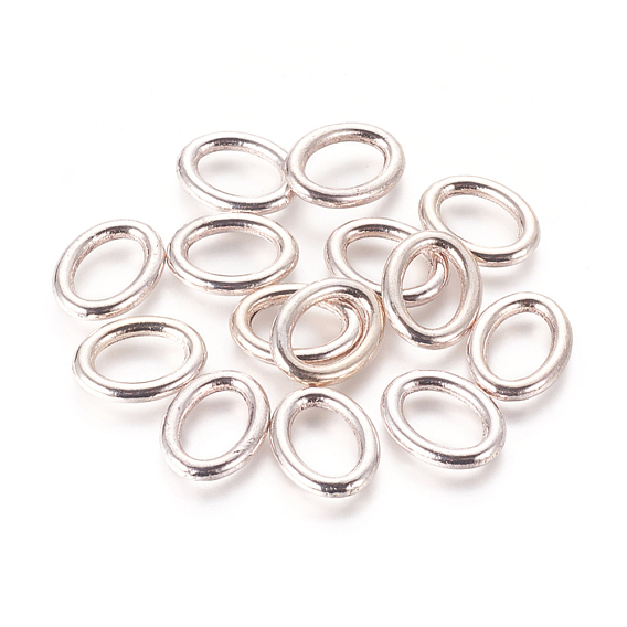 Tibetan Style Linking Rings, Lead Free & Cadmium Free, Oval Ring