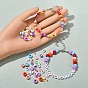 DIY Bead Making Finding Kit, Including Disc Polymer Clay Beads, Baking Paint Glass Seed Beads, Resin Large Hole Beads, Acrylic European & Flat Round with Pattern Beads