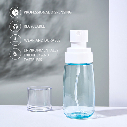 Benecreat прозрачные пластиковые бутылки с распылителем, с распылителем туманного насоса и крышкой