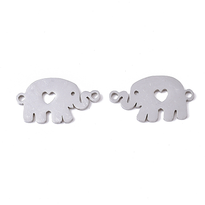 201 Stainless Steel Links Connectors, Laser Cut, Elephant