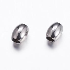 304 Stainless Steel Beads, Oval