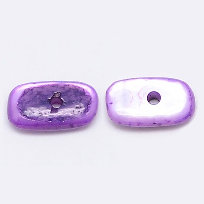 Dyed Natural Freshwater Shell Chips Beads, 7~10x5~7x1~4mm, Hole: 1mm, about 2600pcs/500g