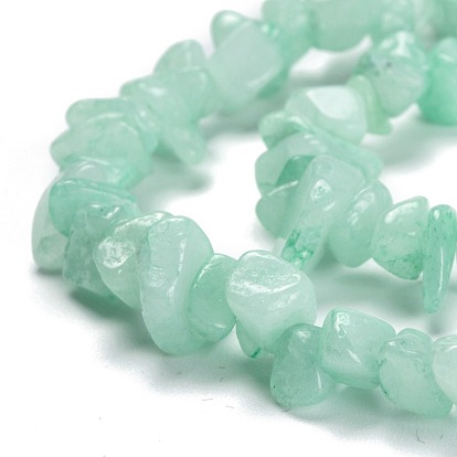 Dyed Natural Amazonite Beads Strands, Chip