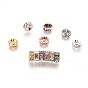 Brass Rhinestone Spacer Beads, Grade AAA, Straight Flange, Rondelle, Crystal