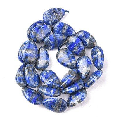 Natural Lapis Lazuli Beads Strands, Teardrop
