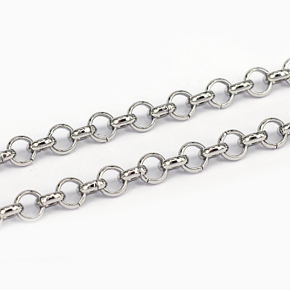 304 Stainless Steel Rolo Chains, Belcher Chains
