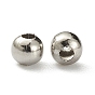 304 Stainless Steel Round Seamed Beads, for Jewelry Craft Making