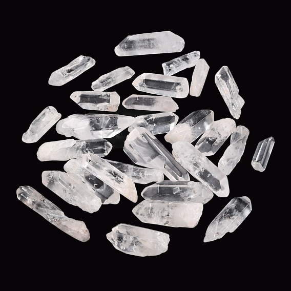 Грубый натуральный кристалл из кварца, бусины из горного хрусталя, для акробатики, украшение, полирование, обмотка провода, исцеление кристаллами викки и рейки, нет отверстий / незавершенного, самородки