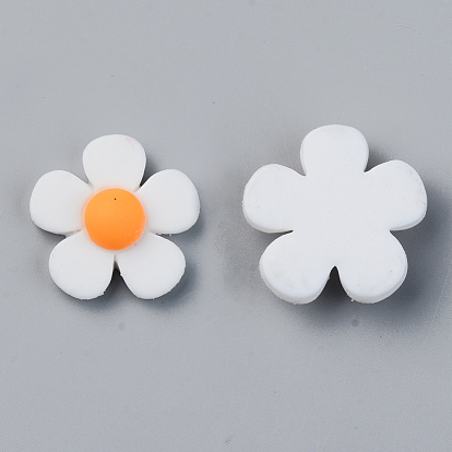 Resin Cabochons, Opaque, Flower