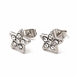 Boucles d'oreilles étoile strass cristal, 316 bijoux en acier inoxydable pour femmes