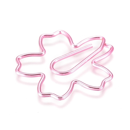 Sakura Shape Iron Paperclips, Cute Paper Clips, Funny Bookmark Marking Clips