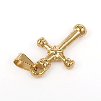 304 Stainless Steel Pendants, Cross, for Jewelry Making