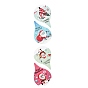 Christmas Theme Teardrop Roll Stickers, Self-Adhesive Paper Gift Tag Stickers, for Party, Decorative Presents