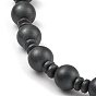 Круглые синтетические немагнитные ожерелья из гематита с бисером для женщин и мужчин, с магнитной застежкой сплава