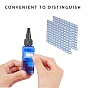 BENECREAT 50ml Plastic Glue Bottles Square Squeeze Filling Bottles with Hoppers, Pipettes and Label Paster for DIY, Art, Multi-Purpose
