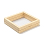 Square Transparent PE Thin Film Suspension Jewelry Display Box, for Ring Necklace Bracelet Earring Storage