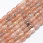 Natural Sunstone Beads Strands, Oval