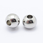 201 Stainless Steel Beads, Round