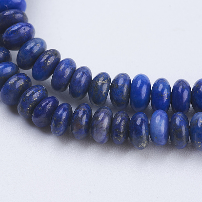 Natural Lapis Lazuli Beads Strands, Rondelle
